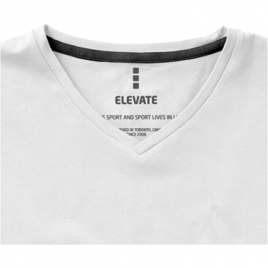 Logo trade advertising products image of: Kawartha short sleeve men's organic V-neck t-shirt