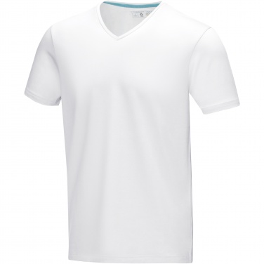 Logotrade promotional item image of: Kawartha short sleeve men's organic V-neck t-shirt