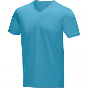 Logo trade business gift photo of: Kawartha short sleeve men's organic V-neck t-shirt