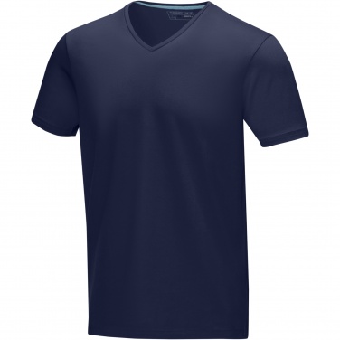 Logotrade promotional item picture of: Kawartha short sleeve men's organic V-neck t-shirt