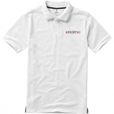 Logo trade promotional giveaways picture of: Calgary short sleeve men's polo