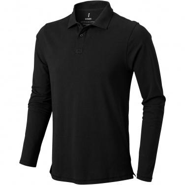 Logo trade promotional merchandise photo of: Oakville long sleeve men's polo