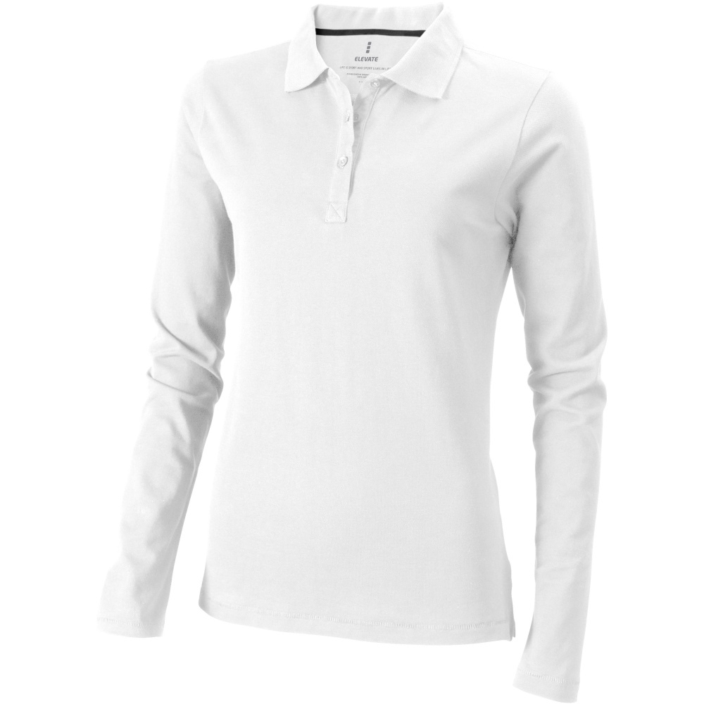 Logo trade corporate gift photo of: Oakville long sleeve women's polo