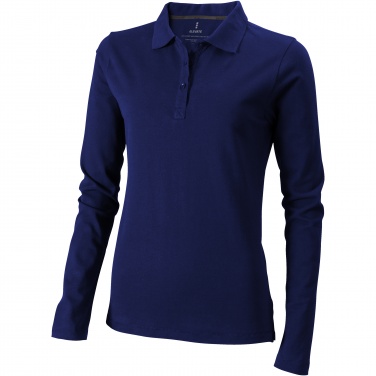 Logo trade promotional gift photo of: Oakville long sleeve women's polo