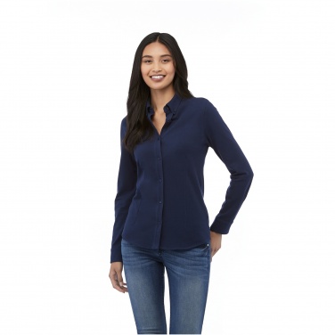 Logo trade corporate gifts picture of: Bigelow long sleeve women's pique shirt