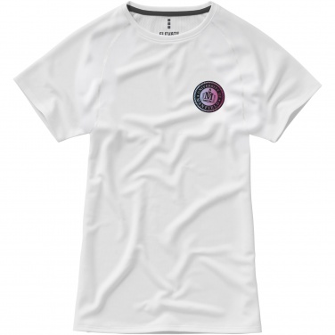 Logo trade promotional giveaway photo of: Niagara short sleeve women's cool fit t-shirt