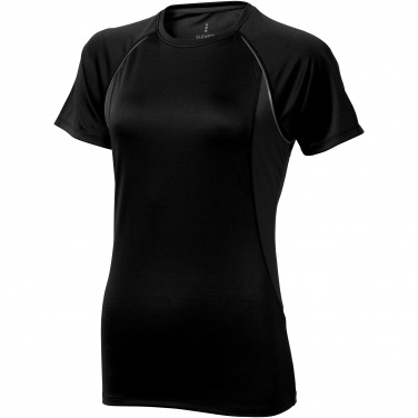 Logo trade promotional giveaways image of: Quebec short sleeve women's cool fit t-shirt