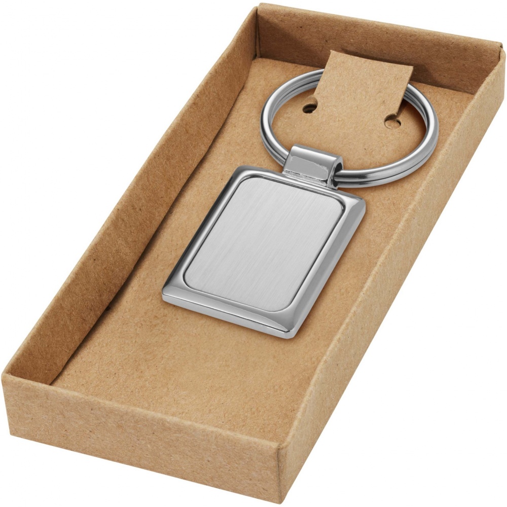 Logotrade promotional product image of: Sergio rectangular metal keychain