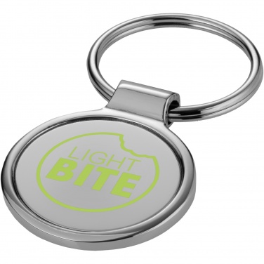 Logo trade corporate gifts image of: Orlene round keychain