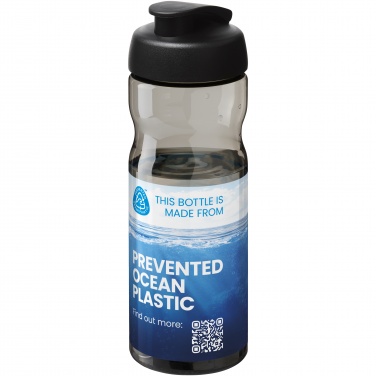 Logo trade promotional merchandise image of: H2O Active® Eco Base 650 ml flip lid sport bottle