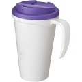 Americano® Grande 350 ml mug with spill-proof lid, White / Purple