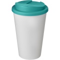 Americano® 350 ml tumbler with spill-proof lid, White / Aqua