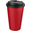 Americano® 350 ml tumbler with spill-proof lid, Red / Solid black