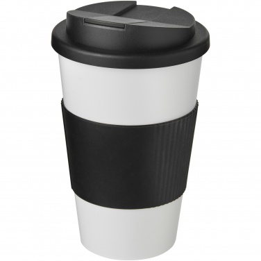 Logo trade promotional items image of: Americano® 350 ml tumbler with grip & spill-proof lid