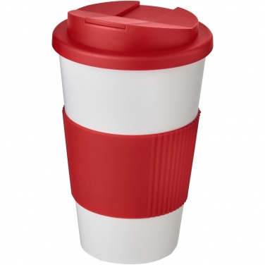 Logo trade promotional merchandise photo of: Americano® 350 ml tumbler with grip & spill-proof lid