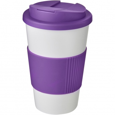 Logotrade corporate gift picture of: Americano® 350 ml tumbler with grip & spill-proof lid