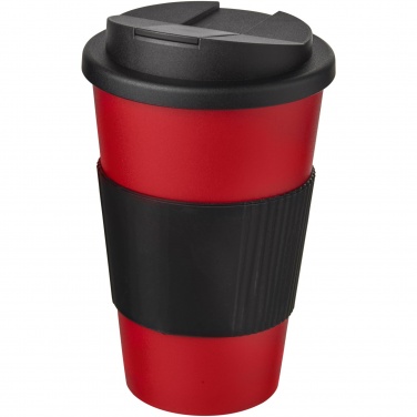 Logotrade promotional item picture of: Americano® 350 ml tumbler with grip & spill-proof lid