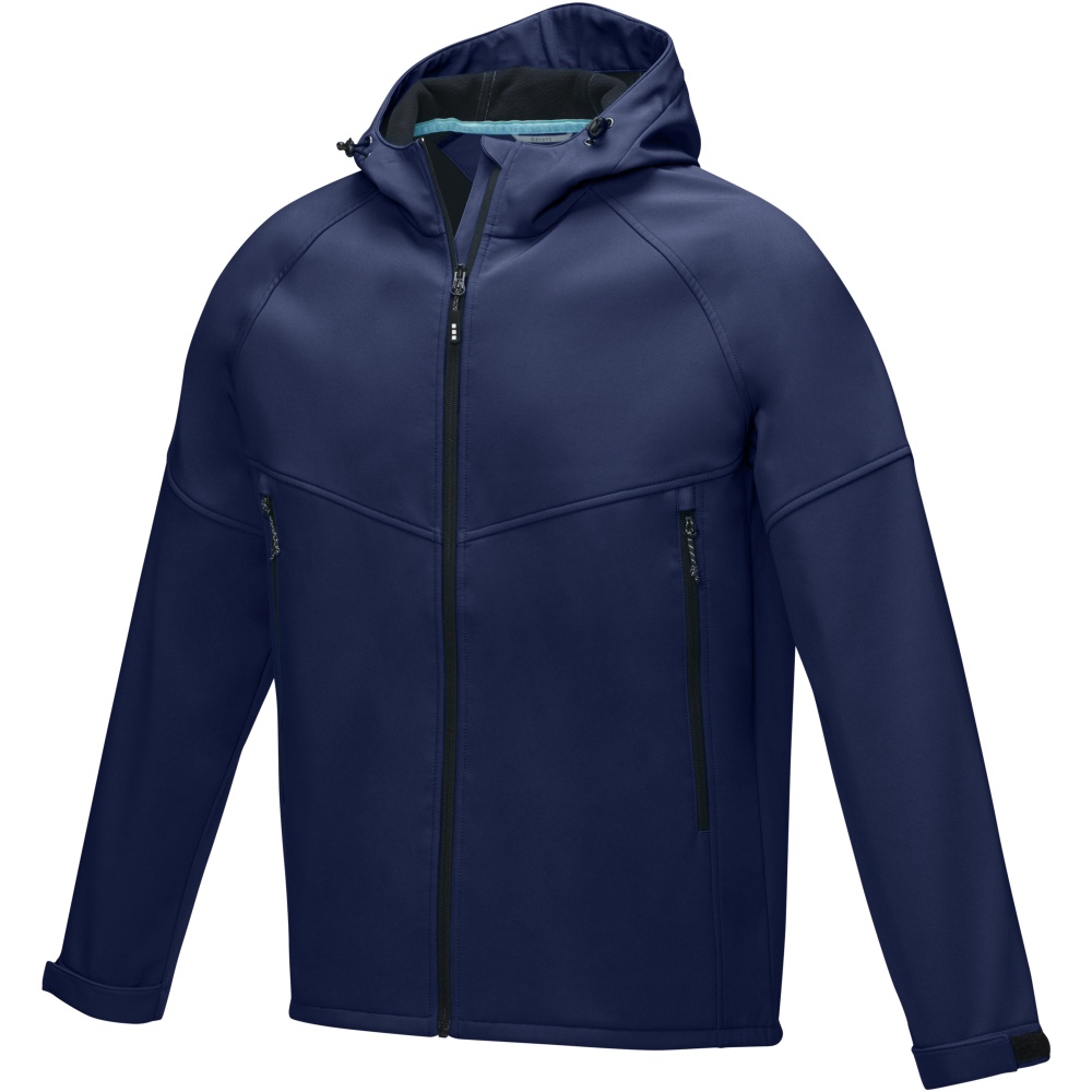 Logo trade promotional giveaway photo of: Coltan men’s GRS recycled softshell jacket