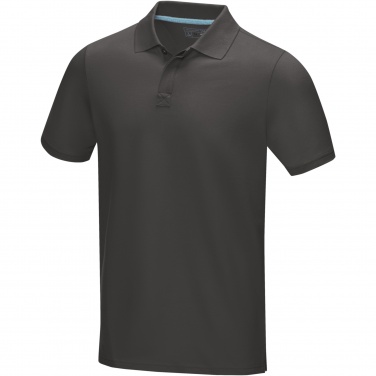 Logo trade corporate gifts picture of: Graphite short sleeve men’s organic polo