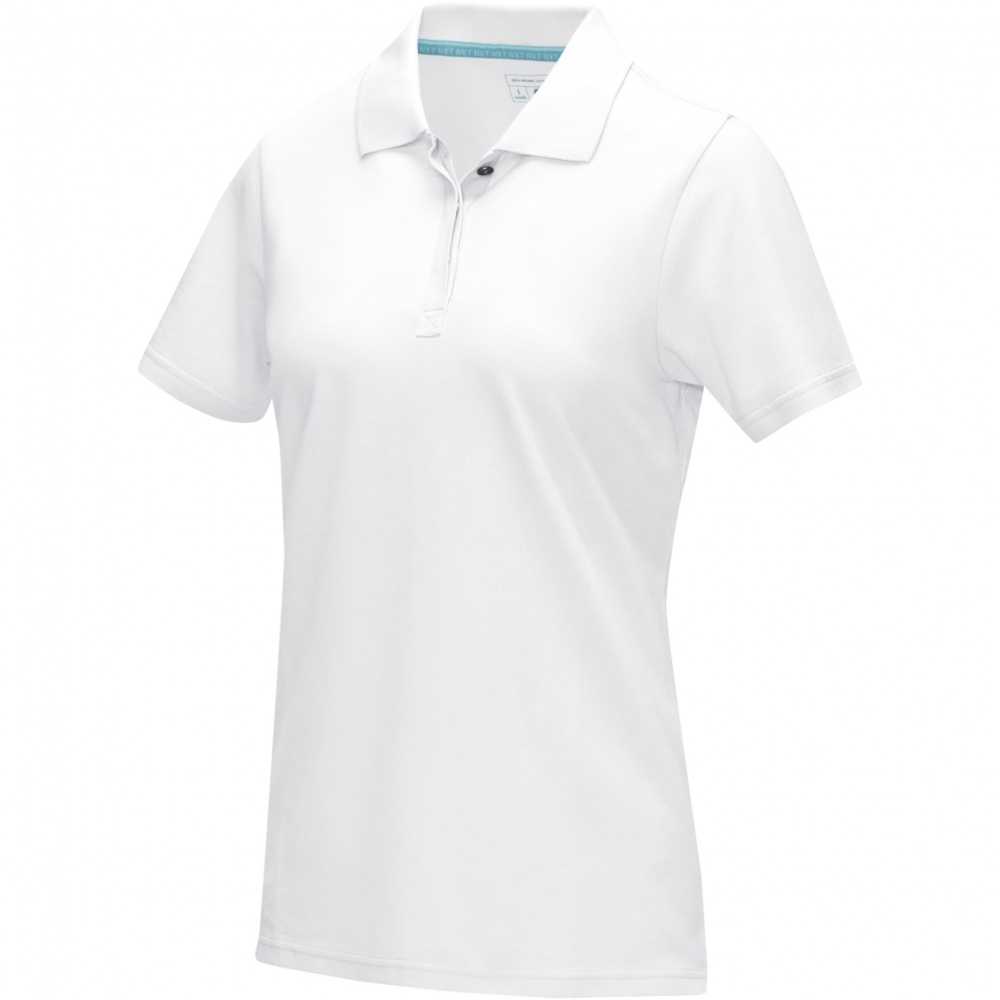 Logotrade promotional product picture of: Graphite short sleeve women’s organic polo