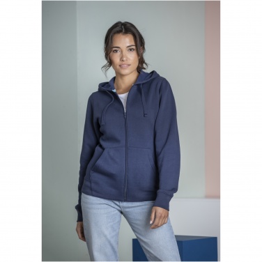 Logo trade promotional products picture of: Ruby women’s organic recycled full zip hoodie