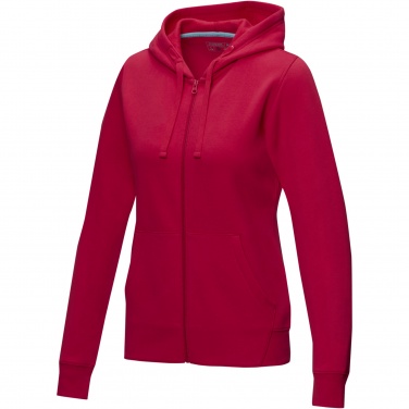 Logotrade advertising products photo of: Ruby women’s organic recycled full zip hoodie