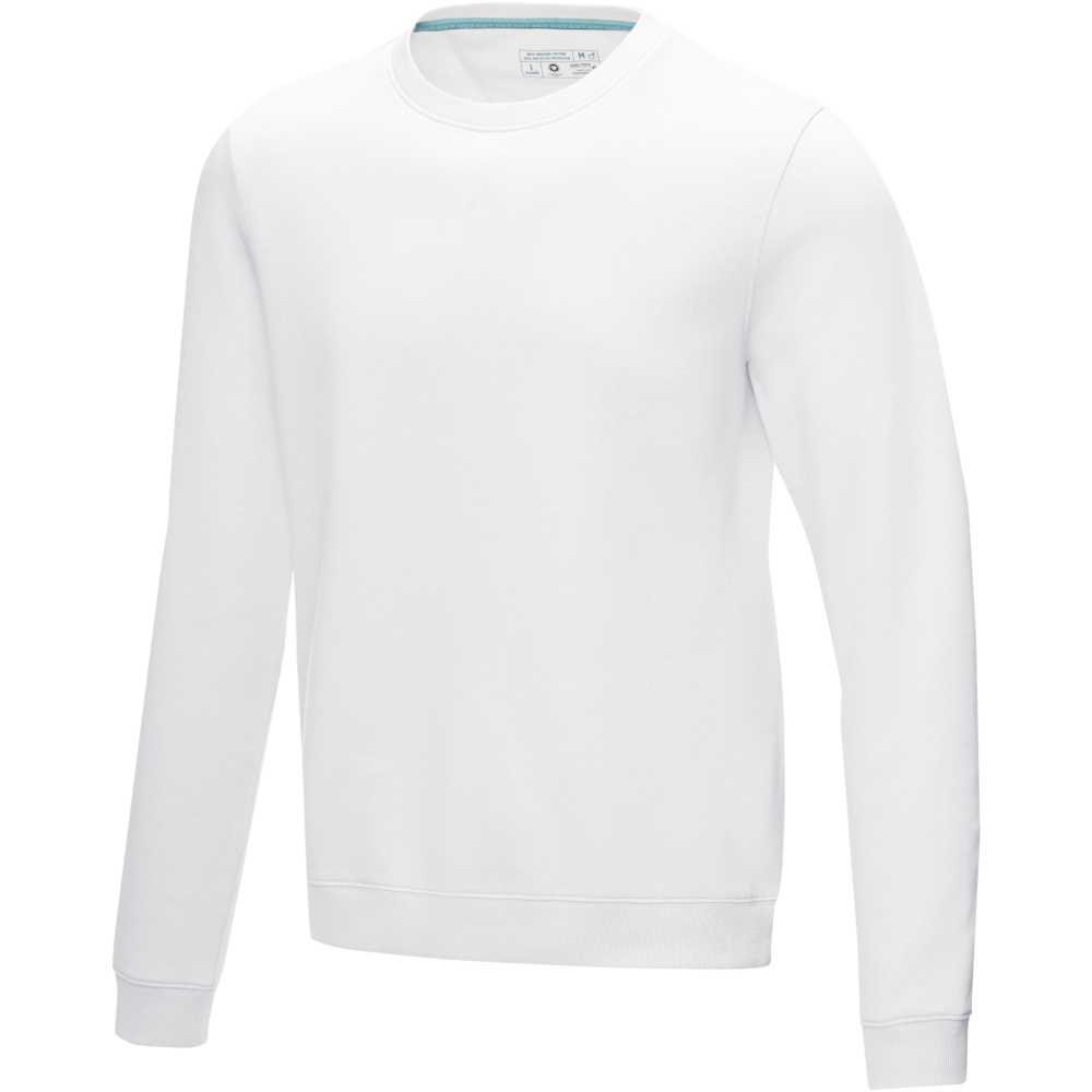 Logo trade promotional merchandise photo of: Jasper men’s organic recycled crewneck sweater