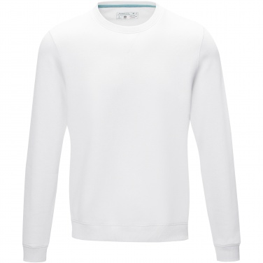 Logo trade promotional merchandise image of: Jasper men’s organic recycled crewneck sweater