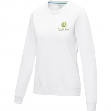 Logo trade promotional merchandise photo of: Jasper women’s organic recycled crewneck sweater