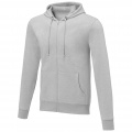 Theron men’s full zip hoodie, Heather grey