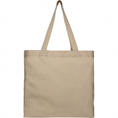 Logo trade advertising product photo of: Pheebs 210 g/m² recycled gusset tote bag 13L