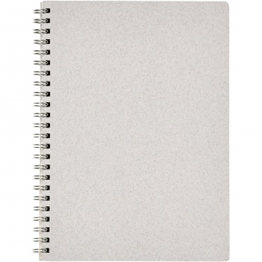 Logo trade promotional merchandise picture of: Bianco A5 size wire-o notebook