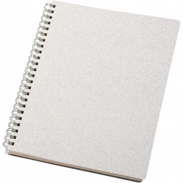 Logo trade promotional giveaways picture of: Bianco A5 size wire-o notebook