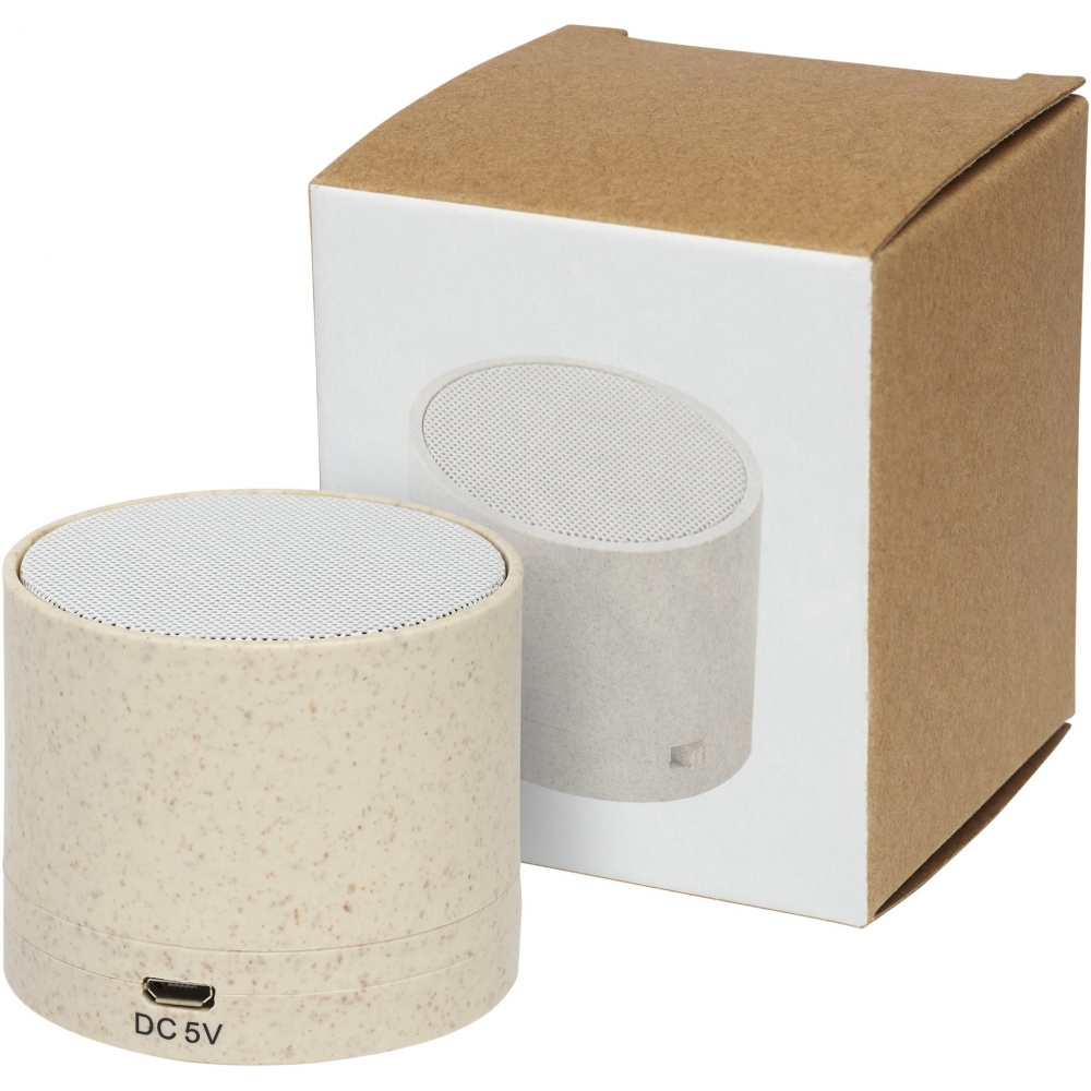 Logotrade business gift image of: Kikai wheat straw Bluetooth® speaker