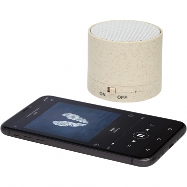 Logotrade promotional gift picture of: Kikai wheat straw Bluetooth® speaker