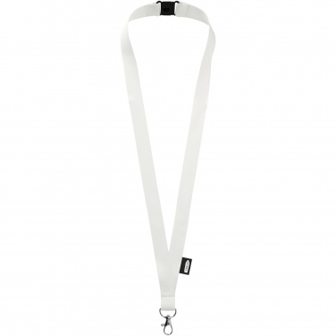 Logo trade promotional giveaways image of: Tom recycled PET lanyard with breakaway closure