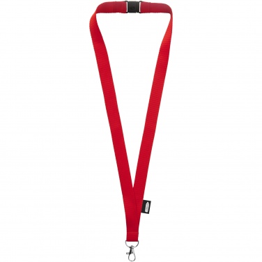 Logo trade advertising products image of: Tom recycled PET lanyard with breakaway closure