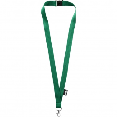 Logo trade promotional products image of: Tom recycled PET lanyard with breakaway closure