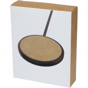 Logotrade promotional giveaways photo of: Kivi 10W limestone/cork wireless charging pad