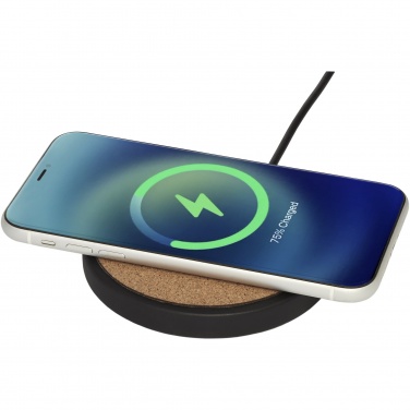 Logotrade promotional giveaways photo of: Kivi 10W limestone/cork wireless charging pad