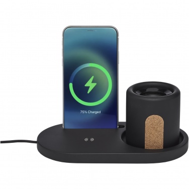 Logotrade promotional gift image of: Klip 5W wireless charging desk organizer