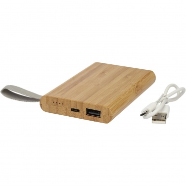 Logotrade promotional gift image of: Tulda 5000 mAh bamboo power bank