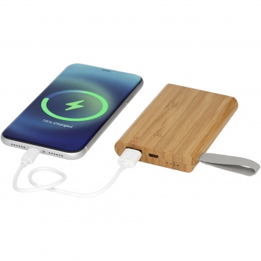 Logo trade advertising products image of: Tulda 5000 mAh bamboo power bank