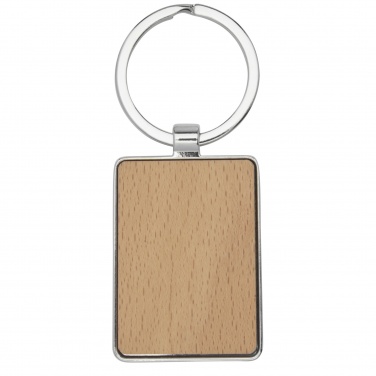 Logotrade advertising product picture of: Mauro beech wood rectangular keychain