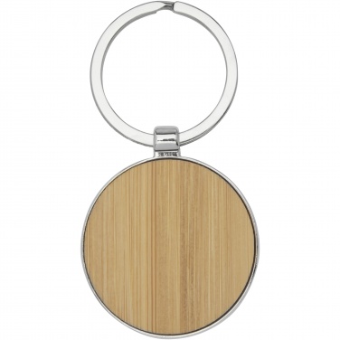 Logotrade advertising product image of: Nino bamboo round keychain