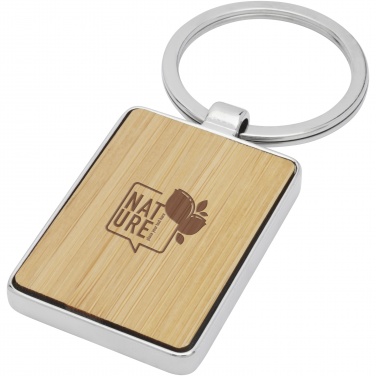 Logotrade business gift image of: Neta bamboo rectangular keychain