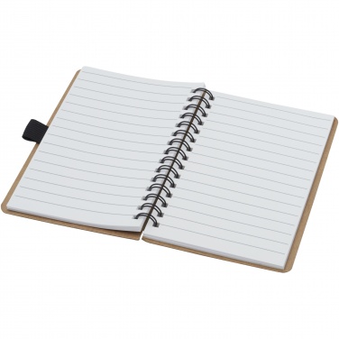 Logotrade promotional items photo of: Cobble A6 wire-o recycled cardboard notebook with stone paper