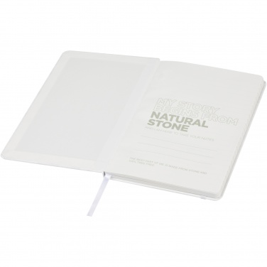 Logo trade promotional merchandise photo of: Breccia A5 stone paper notebook