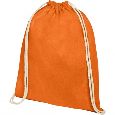 Logo trade promotional products picture of: Oregon 140 g/m² cotton drawstring bag 5L