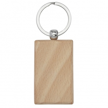 Logotrade promotional giveaways photo of: Gian beech wood rectangular keychain